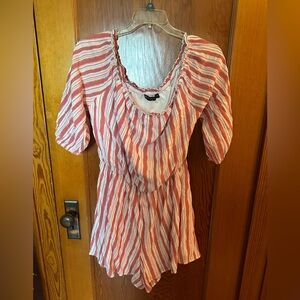 Fashion to Figure Striped Romper